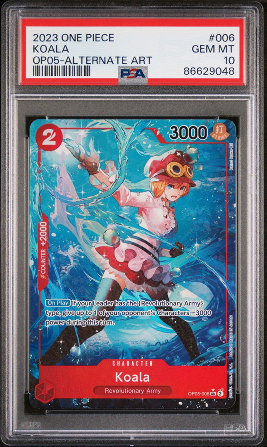 2023 ONE PIECE AWAKENING OF THE NEW ERA #006 KOALA ALTERNATE ART - PSA 10 GEM MINT