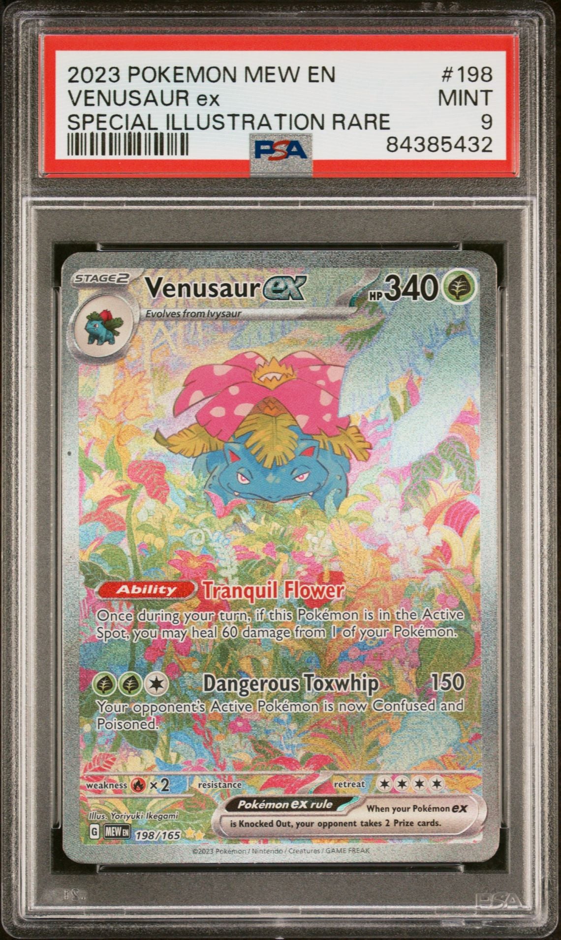 2023 POKEMON 151 #198 VENUSAUR EX SPECIAL ILLUSTRATION RARE - PSA 9 MINT